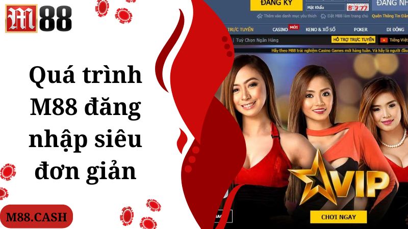 Quá trình M88 đăng nhập siêu đơn giản